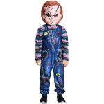 IKALI Halloween killer pop kostuum jongens meisjes Chucky Fancy Dress Up outfits Scary kostuum met masker 8-10 jaar