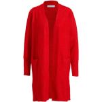 Rode Acryl Gebreide Oversized vesten  in maat S voor Dames 
