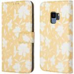 Gele Bloemen Samsung Galaxy S9 Hoesjes type: Flip Case voor Dames 