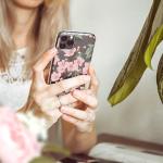 Roze Siliconen Bloemen Samsung Galaxy A52 Hoesjes met motief van Kers voor Dames 