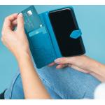 Turquoise Imitatie leren Samsung Galaxy A32 Hoesjes type: Flip Case met motief van Mandala voor Dames 