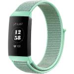 Sport Licht-turquoise Nylon Weer Horlogebanden met Textiel voor Zwemmen Rond voor Dames 
