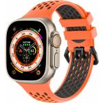 Sport Oranje Siliconen Horlogebanden met Siliconen voor Zwemmen met Gesp voor Dames 