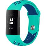 Sport Turquoise Siliconen Horlogebanden met Siliconen voor Zwemmen voor Dames 