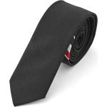 Smart Casual Zwarte Gestreepte Smalle stropdassen voor Heren 