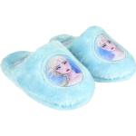 Lichtblauwe Antislip Frozen Elsa Meisjespantoffels  voor de Zomer met Instap 