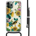 Gele Siliconen Casimoda iPhone 11 hoesjes met motief van Zonnebloem 