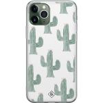 Groene Siliconen Casimoda iPhone 11 Pro Max hoesjes met motief van Cactus Sustainable 