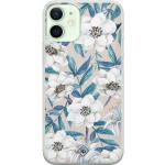 Blauwe Siliconen Casimoda Bloemen iPhone 12 Mini hoesjes Sustainable 