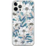 Blauwe Siliconen Casimoda Bloemen iPhone 12 Pro hoesjes Sustainable 
