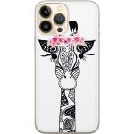 Witte Siliconen Casimoda iPhone 13 Pro Max hoesjes met motief van Giraffe 