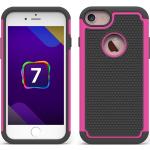 Roze Siliconen iPhone hoesjes type: Hybride Hoesje 