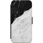 iPhone 8 / 7 flipcase - Marmer zwart grijs