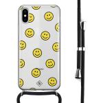 Gele Siliconen Casimoda iPhone X hoesjes type: Bumper Hoesje 