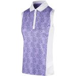 Lavendel Kanten Stretch Ademende Poloshirts  in maat M voor Dames 