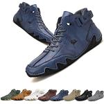 Casual Blauwe Waterdicht Klittenband sneakers met Klittenbandsluitingen voor Heren 