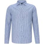 J.C. Rags gestreept regular fit overhemd Jayden Stripe dark blue streep