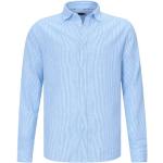 J.C. Rags gestreept regular fit overhemd Jayden Stripe lichtblauw streep