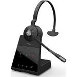 Jabra Engage 65 On-Ear Dect Mono Headset - Skype for Business gecertificeerde, draadloze hoofdtelefoon met ruisonderdrukking voor tafeltelefoons en softphones - zwart - EU-versie