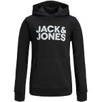 Zwarte Jack & Jones Kinder hoodies  in maat 152 voor Jongens 