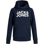 Marine-blauwe Jack & Jones Kinder hoodies  in maat 152 voor Jongens 