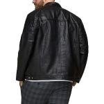 Zwarte Jack & Jones Biker jackets  in Grote Maten  in maat 4XL in de Sale voor Heren 