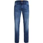 Blauwe Stretch Jack & Jones Skinny jeans  in Grote Maten  in maat L  lengte L32  breedte W44 voor Heren 