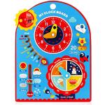 Jacootoys 8 in 1 Kids Kalender Leren Klok Houten Educatief Montessori Speelgoed voor Peuters Jongens Meisjes Kerst Verjaardagscadeautjes