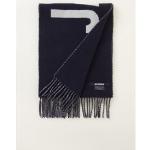 Jacquemus L'Echarpe sjaal van wol met logo 180 x 35 cm - Donkerblauw