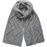 Grijze Acryl Gebreide Gebreide sjaals  voor de Winter  in Onesize voor Dames 