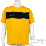 Gele Polyester Jako Player Kinder sport T-shirts  in maat 116 voor Meisjes 