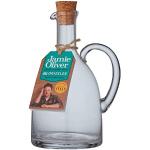JAMIE OLIVER - Jamie Oliver Rustic Italian Oil Dispenser, motregen met kurksluiting - Transparant Glas - 650 ml