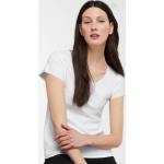 Witte Polyamide Jane Lushka Effen T-shirts Ronde hals  in maat L voor Dames 