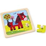 Multicolored Janod Sinterklaas Paarden Puzzels 3 - 5 jaar met motief van Paarden voor Kinderen 