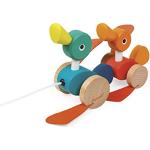 Multicolored Houten Janod Trekspeelgoed Artikelen 2 - 3 jaar met motief van Eend voor Babies 