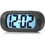 Jap Ap17 Digitale Wekker - Stevige Alarmklok - Met Snooze En Verlichtingsfunctie - Beschermhoes Van Rubber - Zwart