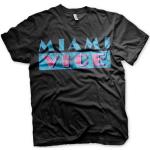 Jaren 80 verkleed thema Miami Vice t-shirt heren zwart