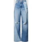 Blauwe Review Used Look Baggy jeans in de Sale voor Dames 
