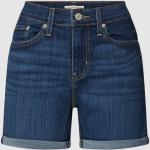 Marine-blauwe Polyester Stretch LEVI´S Stretch jeans in de Sale voor Dames 