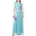 Lichtblauwe Polyester Jenny Packham Pailletten jurken Ronde hals  in maat L met Sequins in de Sale voor Dames 