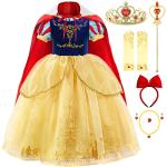 JerrisApparel Meisjes Prinses Sneeuwwitje Kostuum Carnaval Halloween Partij Jurk (8-9 jaar, Geel)