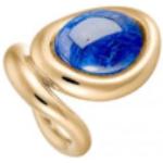 Blauwe Gouden 18K Ring met stenen  in 53 met motief van Frankrijk voor Dames 
