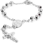 Zilveren Roestvrije Stalen JewelryWe Kralen armbanden  voor een Valentijnsdag Gepolijste Sustainable voor Dames 