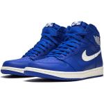 Retro Blauwe Rubberen Nike Jordan Retro 1 Gewatteerde Hoge sneakers 