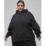 Casual Zwarte Fleece Nike Jordan Flight Pullovers met capuchon  in Grote Maten  in Grote Maten voor Dames 