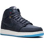 Retro Blauwe Rubberen Nike Jordan Retro 1 Hoge sneakers voor Kinderen 
