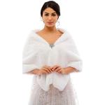 Witte Bonten Damessjaals  voor een Bruid  in Onesize 