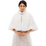 Witte Bonten Omslagdoeken  voor een Bruidsmeisje  in Onesize voor Dames 