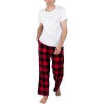 Rode Flanellen Tartan Pyjamabroeken  in maat XXL voor Heren 