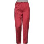 Flared Bordeaux-rode Satijnen High waist JUCCA Hoge taille broeken  in maat XXL Tapered voor Dames 